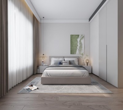 现代次卧3D模型下载